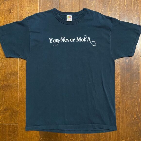 Fruit Of The Loom Kid Rock American Bad A** Vintage Tee Black White Mens Size XL - Picture 3 of 8